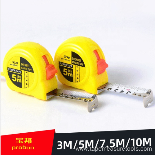 Self-locking stainless steel measuring tape